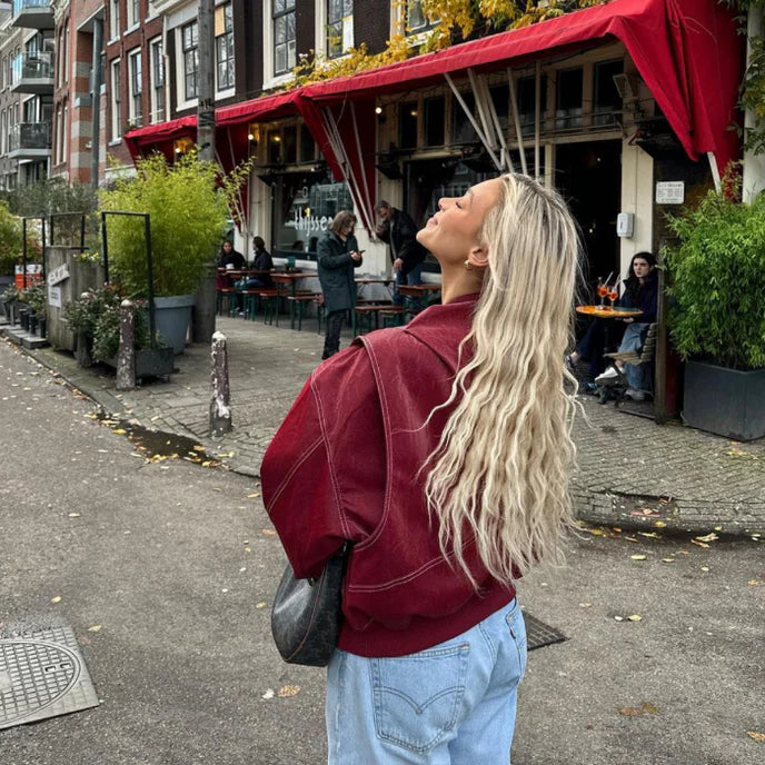 Theresa - Lässige Oversized Streetwear Jacke