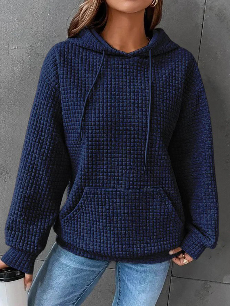 Lässiger Baumwoll-Hoodie mit Vintage Backprint für Damen | Perfekt für den Alltag