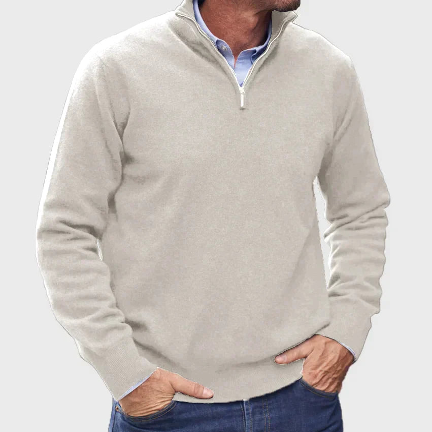 Pull pour hommes avec fermeture éclair