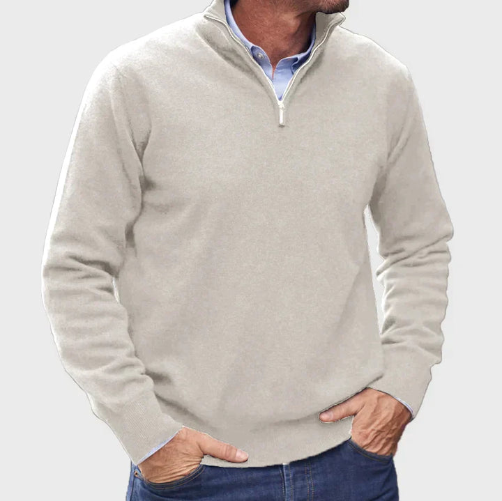 Pull pour hommes avec fermeture éclair
