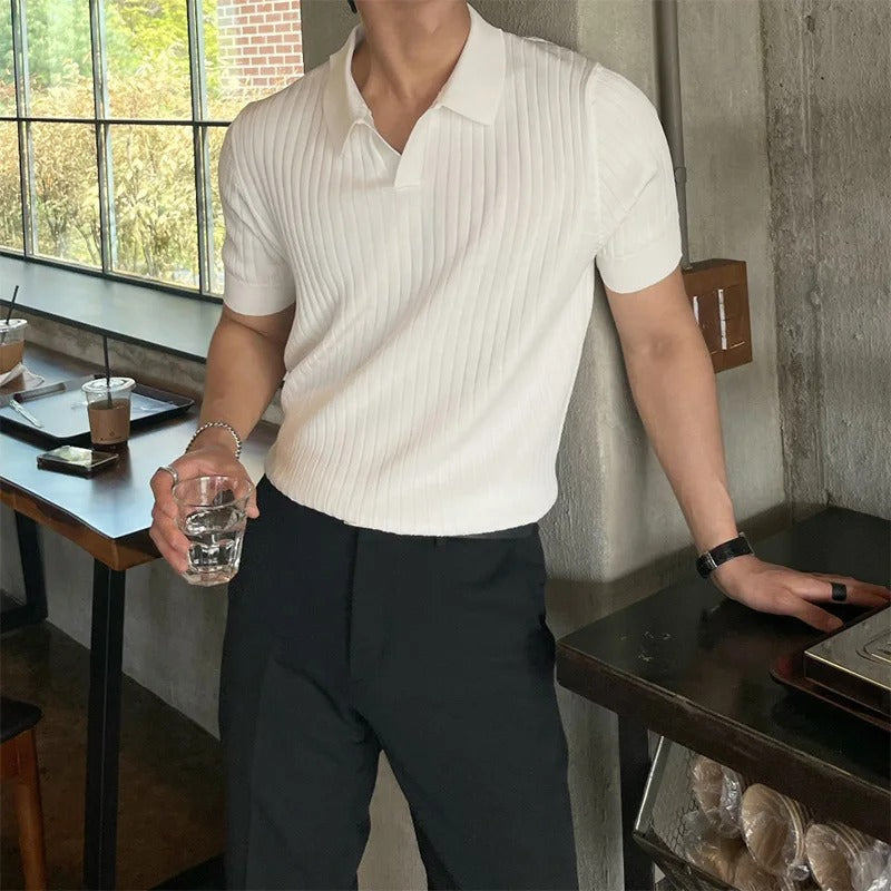 Old Money Sommer Schlankes Polo shirts für Herren