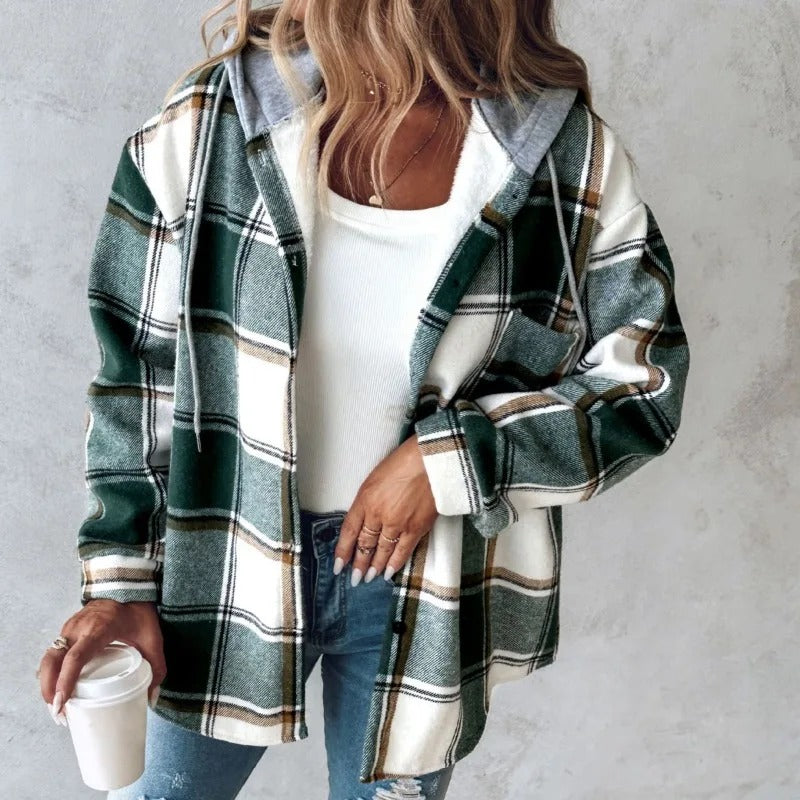EMILY | Veste d'automne à carreaux pour femmes