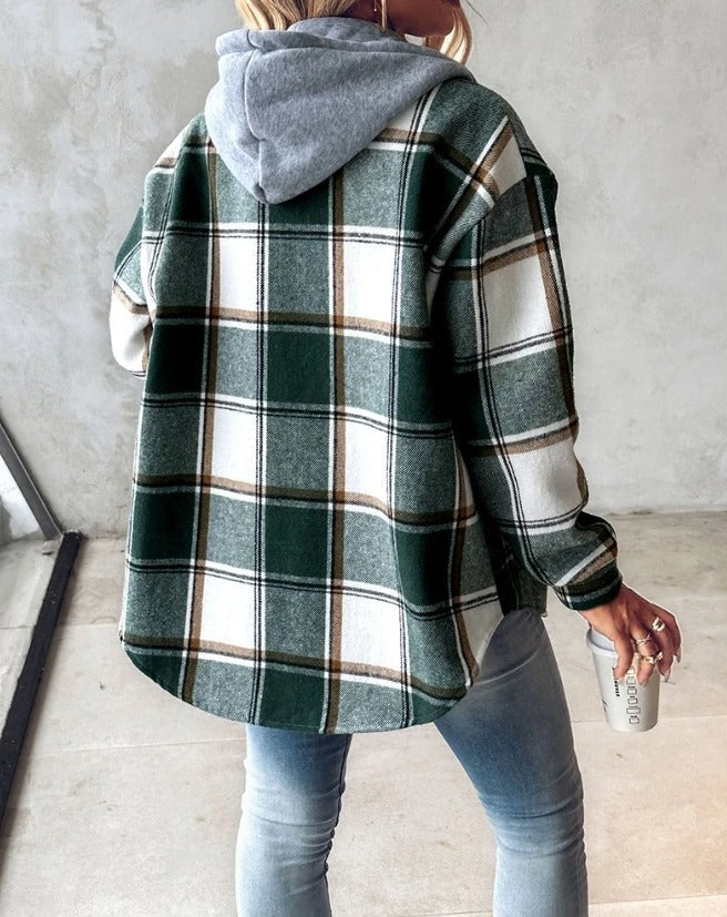 EMILY | Veste d'automne à carreaux pour femmes