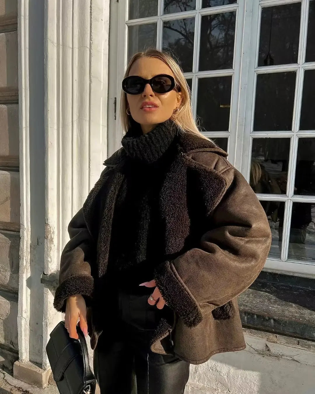 Brown oversized jacket