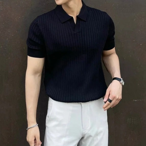 Old Money Sommer Schlankes Polo shirts für Herren