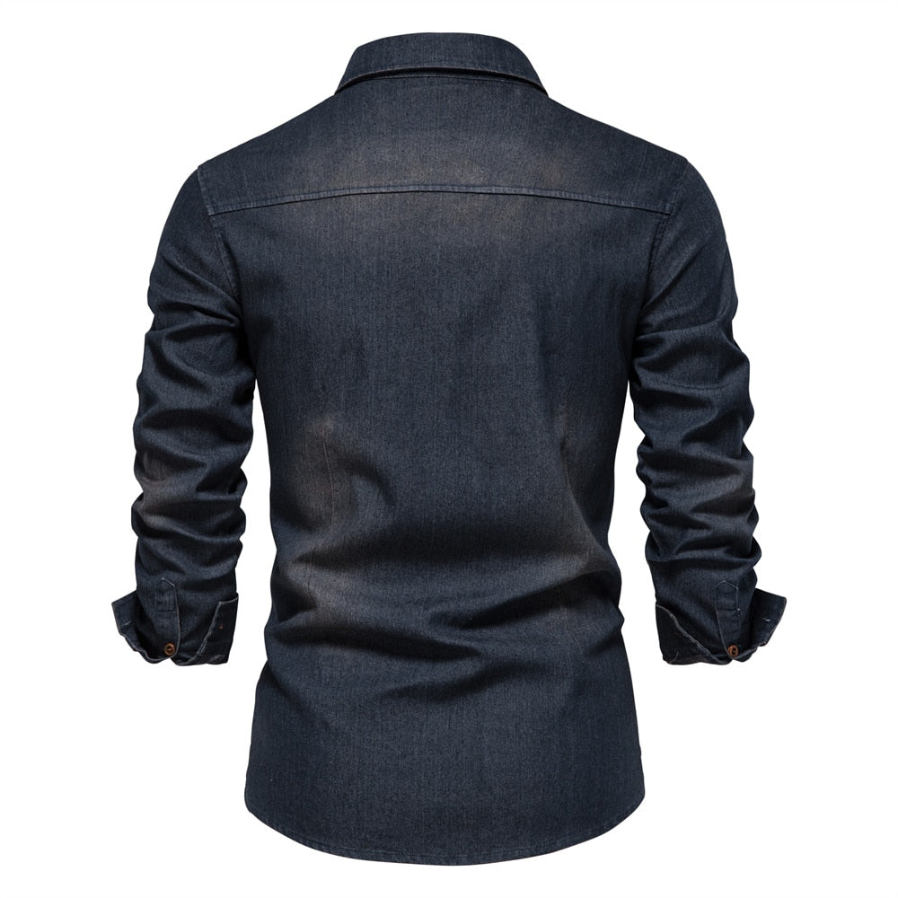 George - Camicia di jeans elasticizzata in cotone
