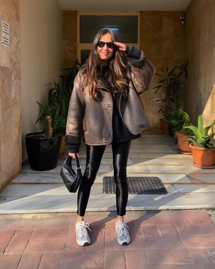 Brown oversized jacket