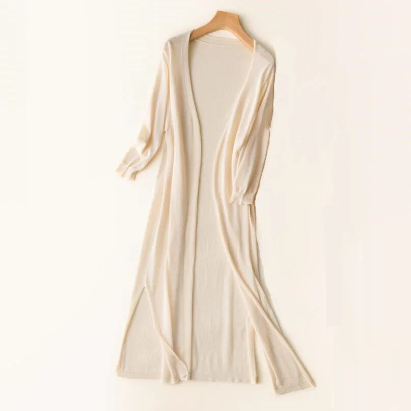 Asra - maglione lungo a maglia cardigan