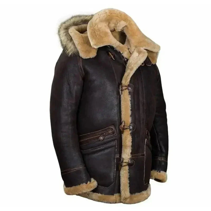 Meino - veste en cuir stylée pour hommes