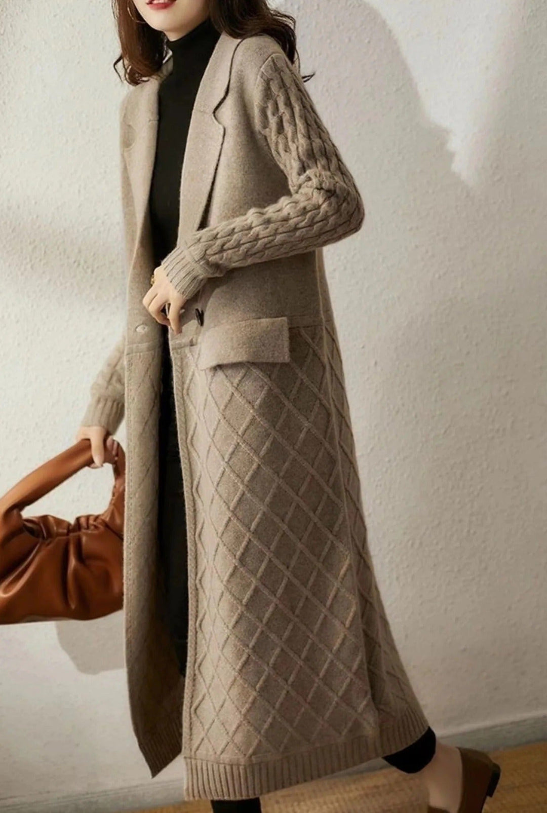 Friede - Cardigan lungo a maglia