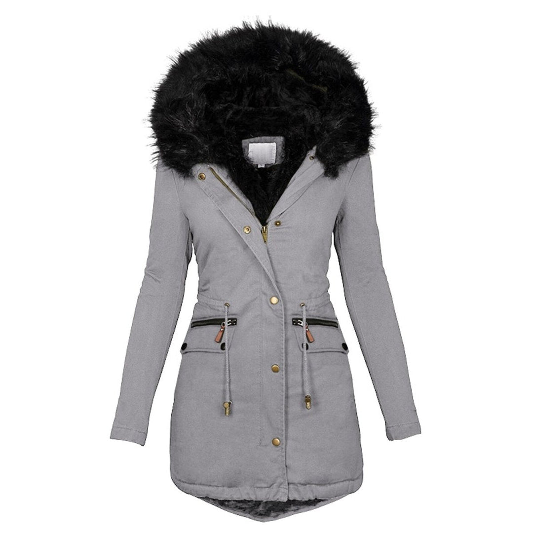 Chic Winterjacke mit Veganem Pelz | Perfekt für Alltag und Freizeit für Damen