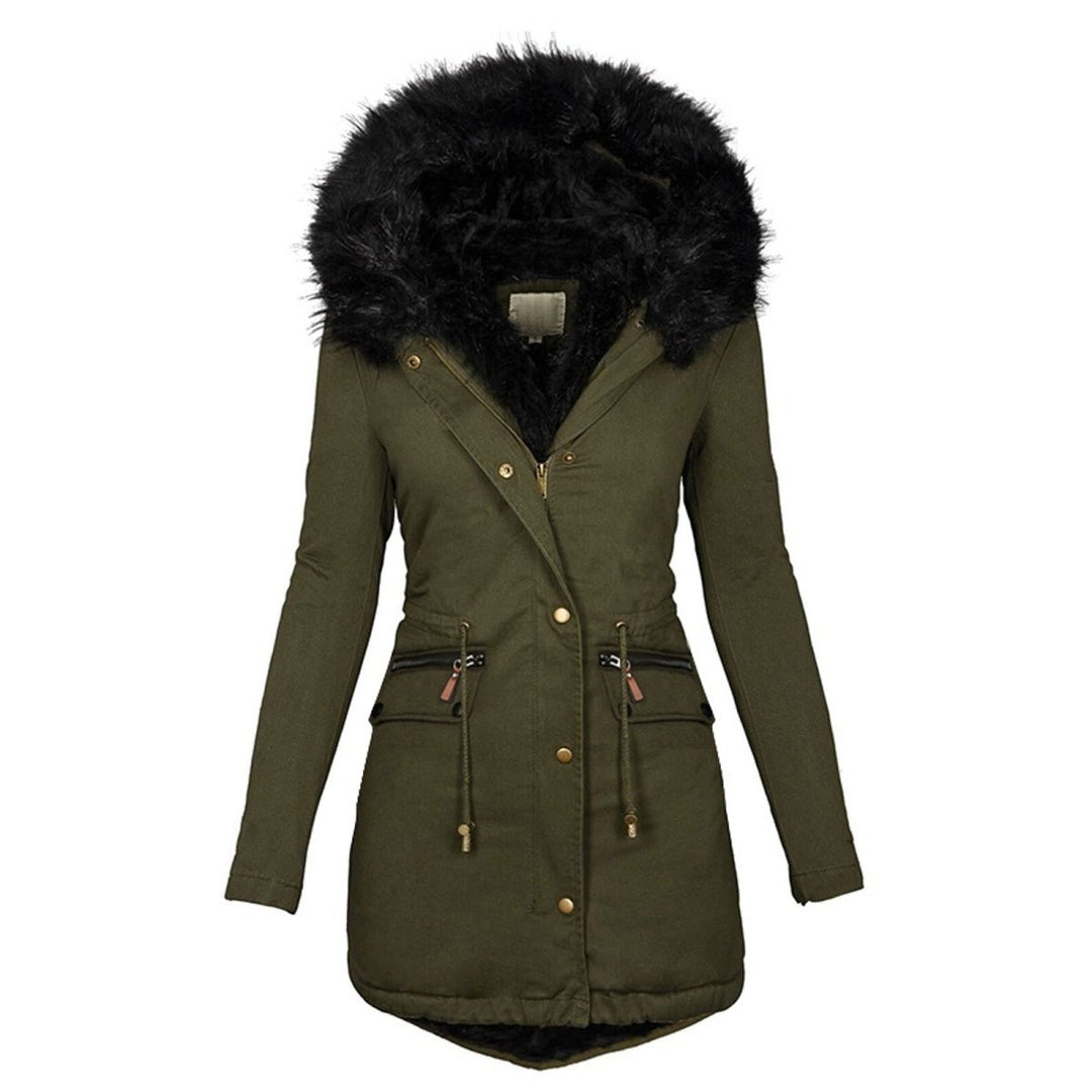 Chic Winterjacke mit Veganem Pelz | Perfekt für Alltag und Freizeit für Damen