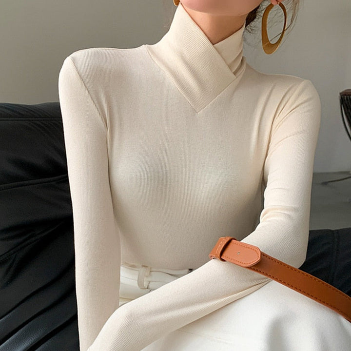 Pullover with turtleneck
