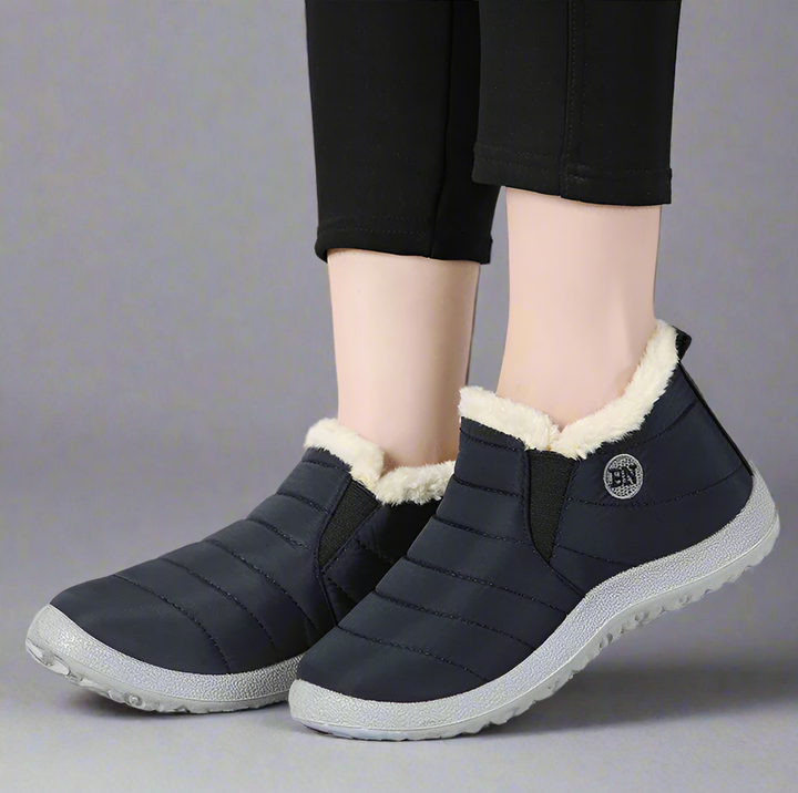 Wasserdichte Damen Winterstiefeletten mit Warmfutter – Rutschfeste Schneeboots für kalte Tage