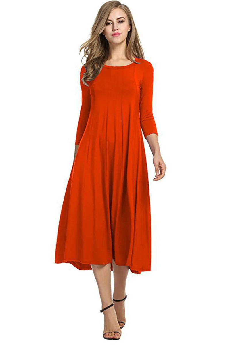 Magdalena – Robe maxi élégante ligne A avec