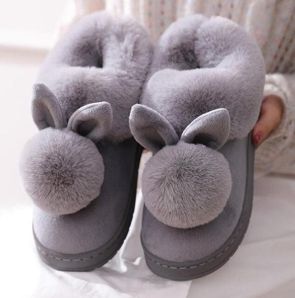 Mia - pantoufles lapin