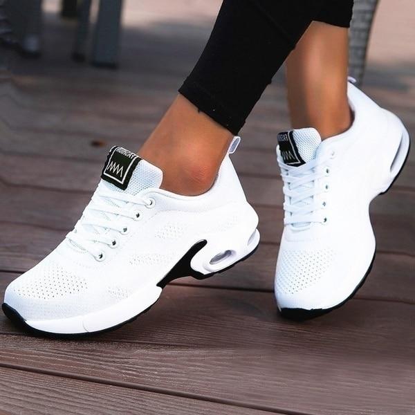 Franzi - sportliche Turnschuhe entworfen Damenschuhe | Atmungsaktive Schuhe mit Mesh Obermaterial