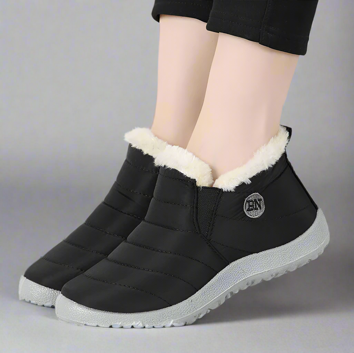 Wasserdichte Damen Winterstiefeletten mit Warmfutter – Rutschfeste Schneeboots für kalte Tage