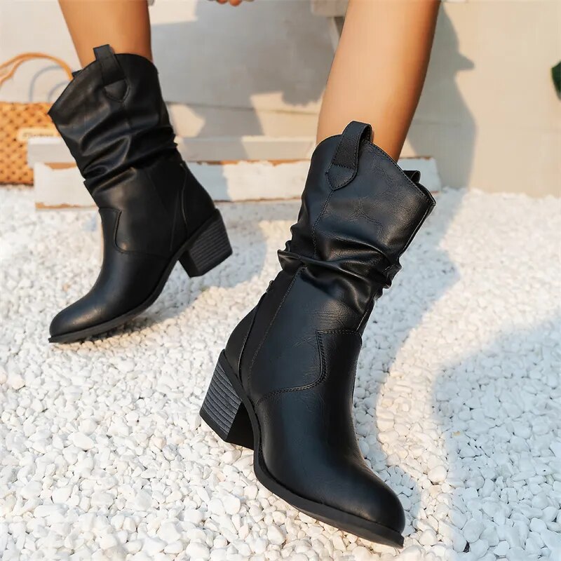 Annalise - Bottes Wester pour femmes - Bohème - Festif