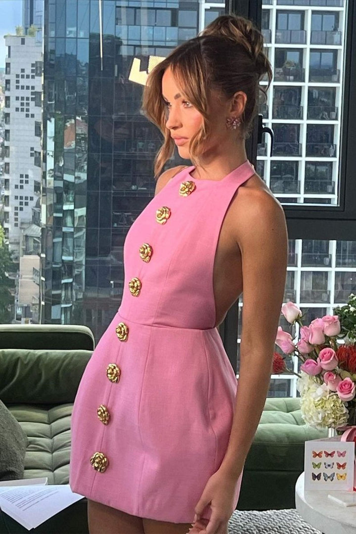 Avielle - Robe courte - Élégante - Matériau luxueux - Idéale pour soirée pour femmes