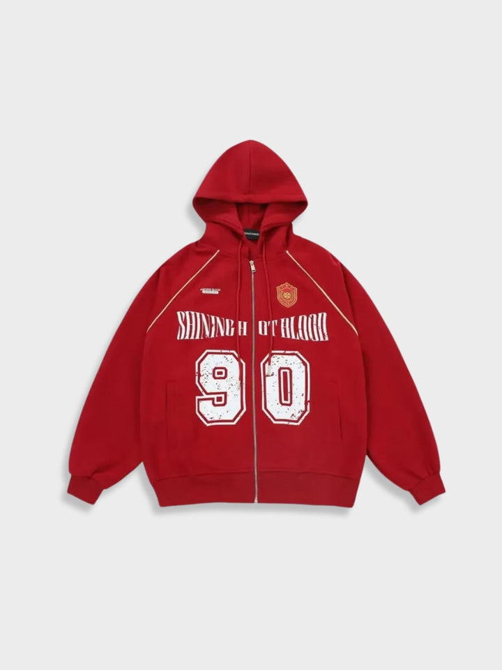 Vintage-Hoodie mit Reißverschluss für Herren | Perfekt für den Alltag