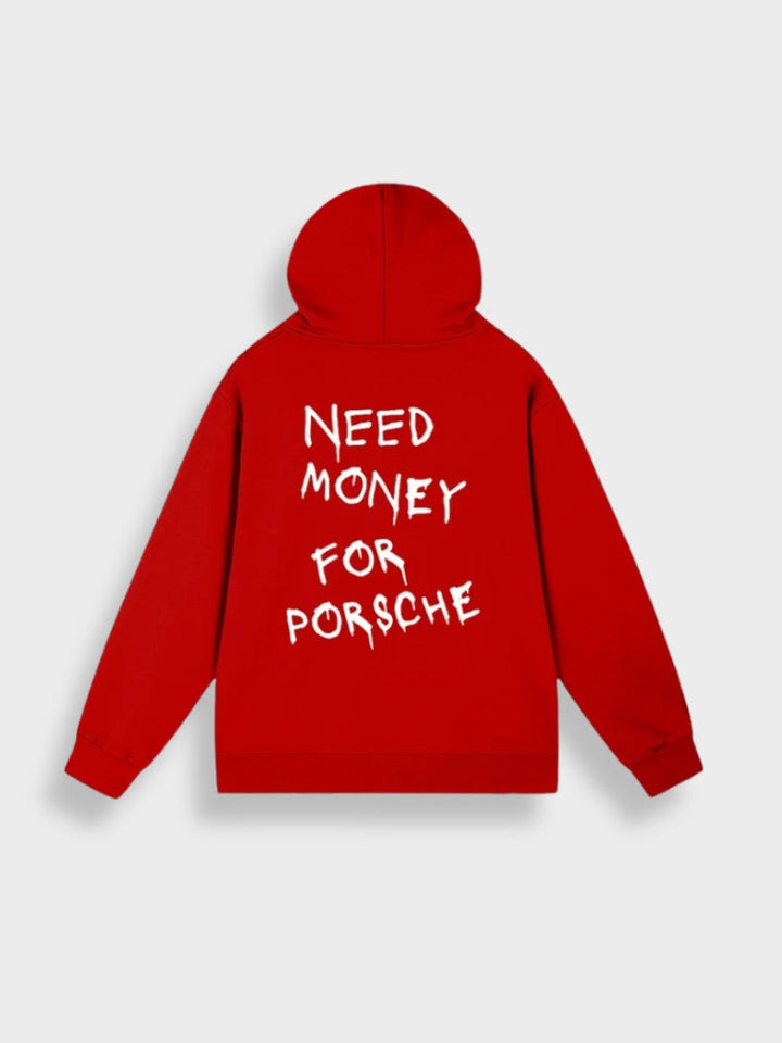 Lässiger Einfarbig Bedruckter Rücken Hoodie Für Herren | Perfekt für Lässige Tage