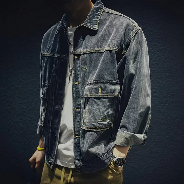 Gilroy - giacca di jeans casual in cotone