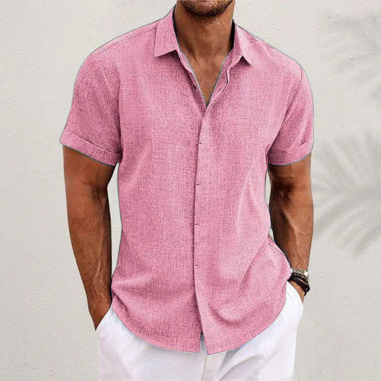Camicia in lino di cotone