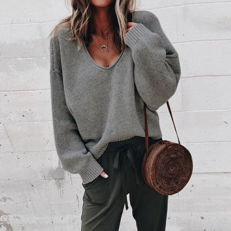 Elois - Pull-over avec col en V