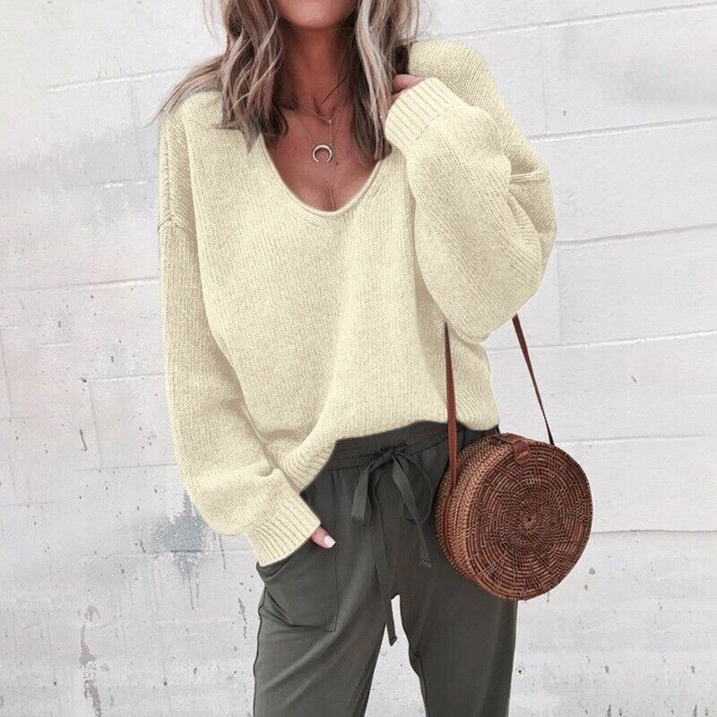 Elois - Pull-over avec col en V
