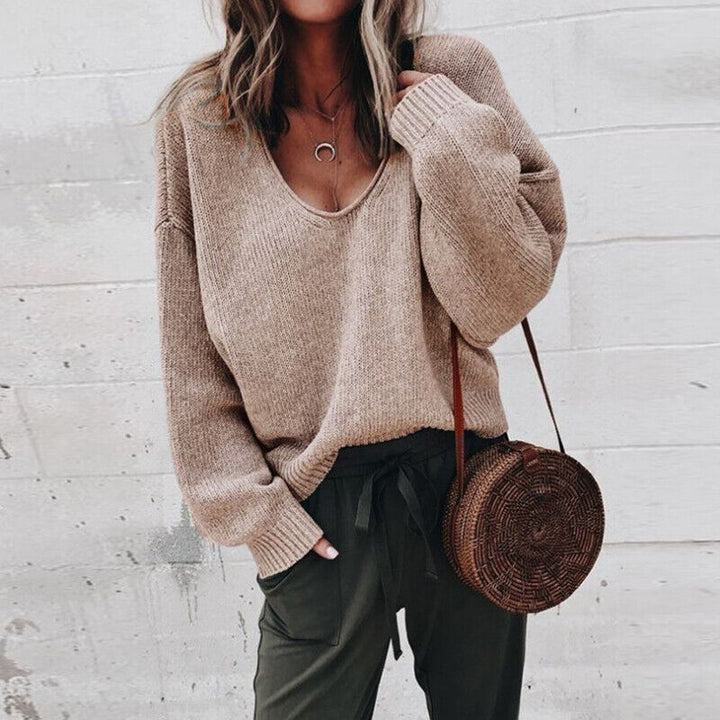 Elois - Pull-over avec col en V