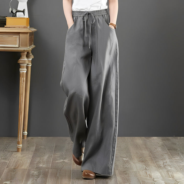 FLORA - Pantalon d'été décontracté en lin