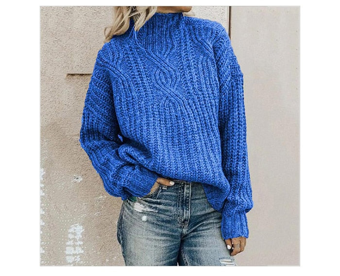 Francine - Pull à col roulé grande taille