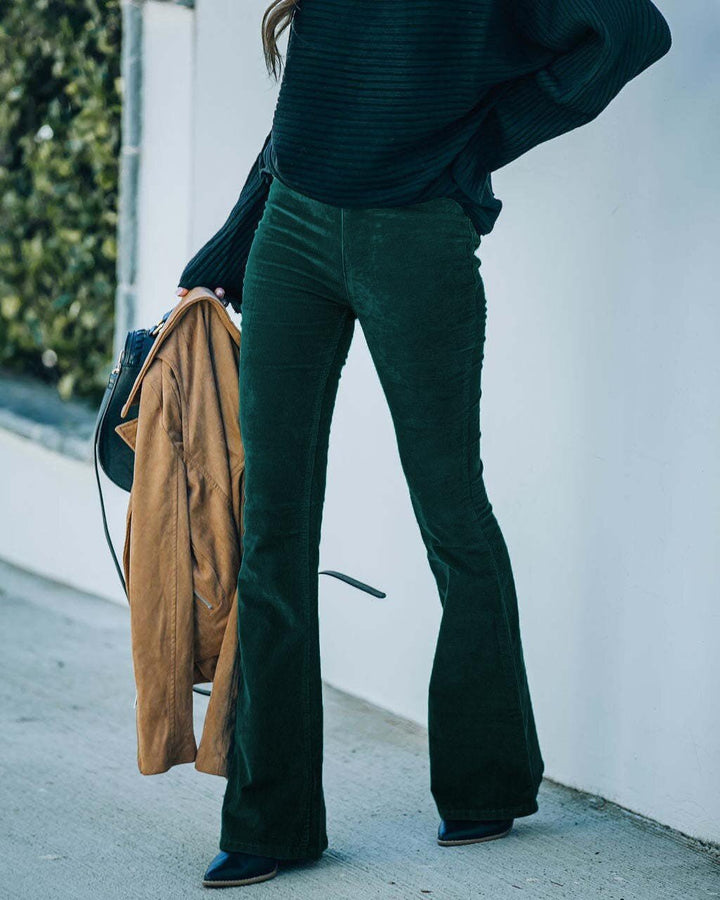 Brylle | Pantalon évasé à la mode avec stretch