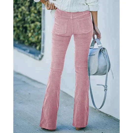 Brylle | Pantalon évasé à la mode avec stretch