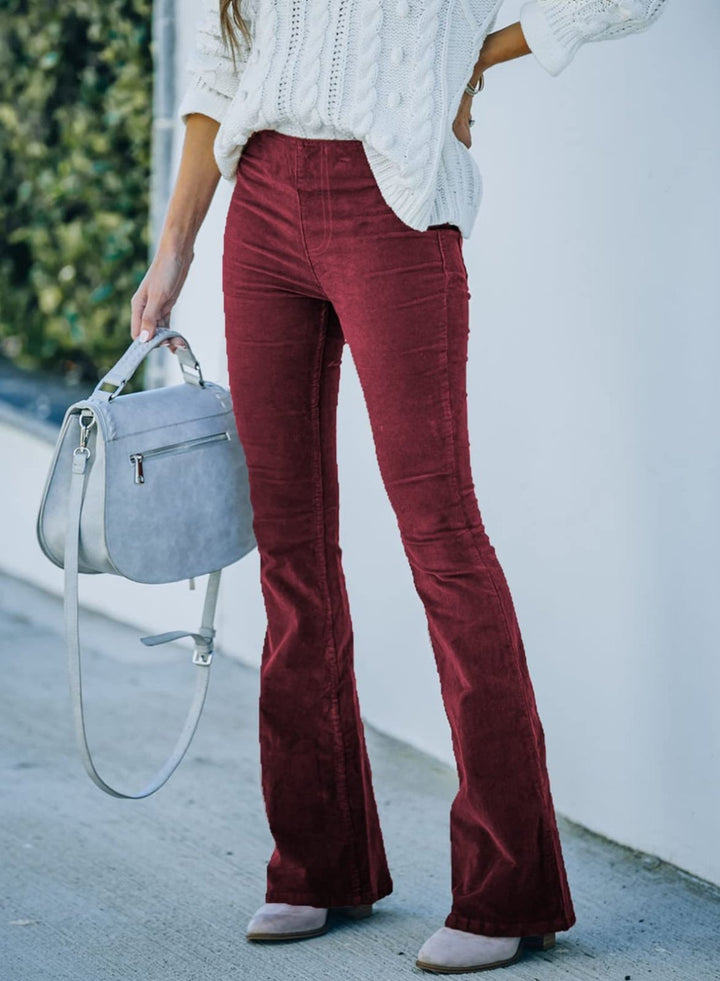 Brylle | Pantalon évasé à la mode avec stretch