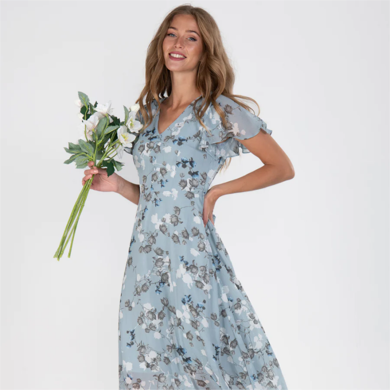 Ria - Geblümtes Vintage-Kleid