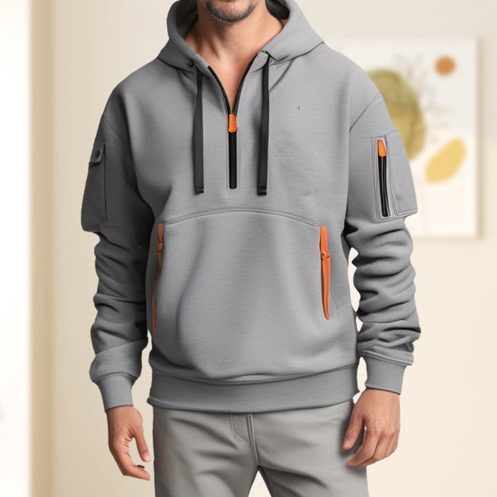 Half zipper hoodie
