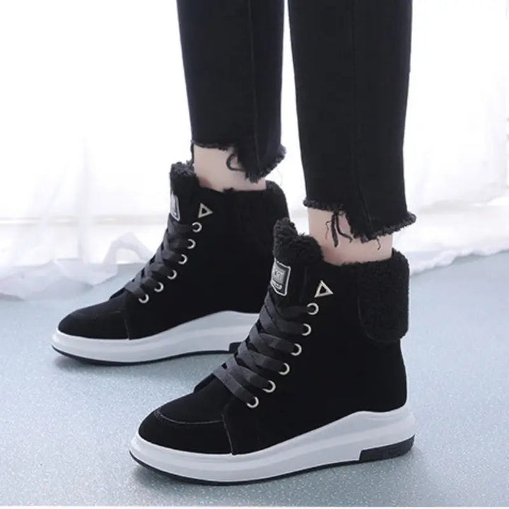Lässige Flache Winter Knöchel Stiefel Für Damen | Perfekt für den Alltag