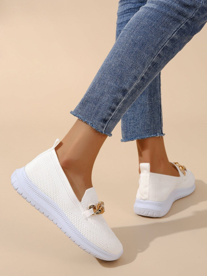 Aimée - baskets slip-on décontractées pour femmes | baskets en matière tricotée respirante et flexible
