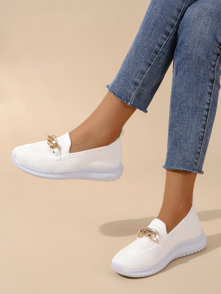Aimée - baskets slip-on décontractées pour femmes | baskets en matière tricotée respirante et flexible
