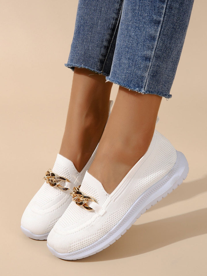 Aimée - baskets slip-on décontractées pour femmes | baskets en matière tricotée respirante et flexible