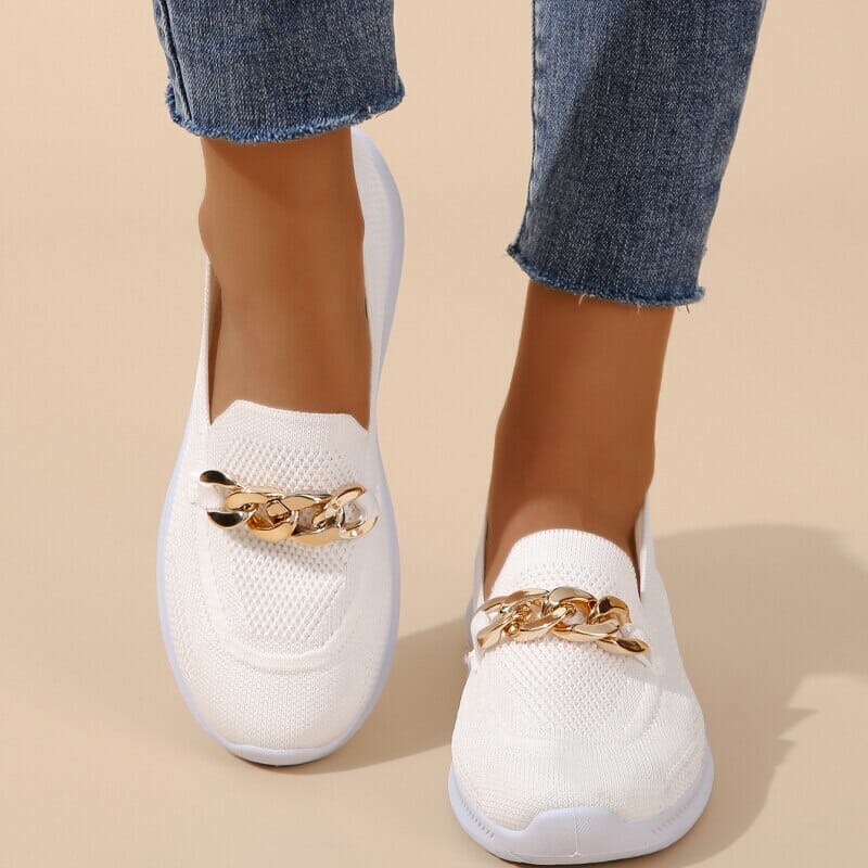 Aimée - baskets slip-on décontractées pour femmes | baskets en matière tricotée respirante et flexible