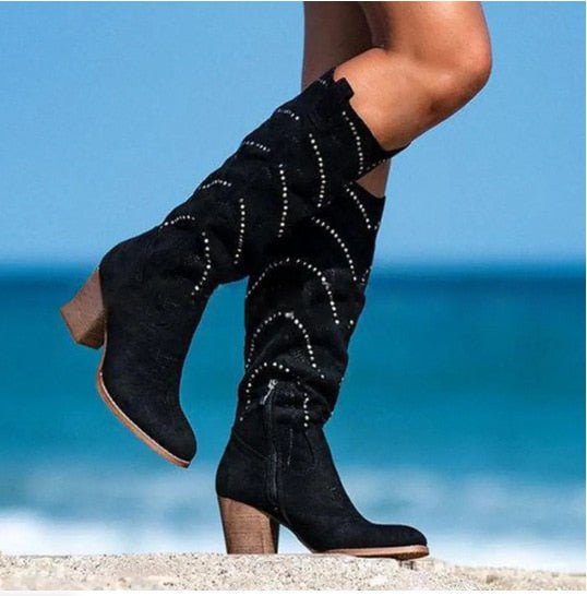 Alexandria - Elegant Knee-High Boots