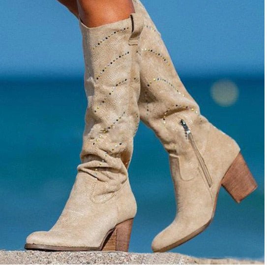 Alexandria - Elegant Knee-High Boots