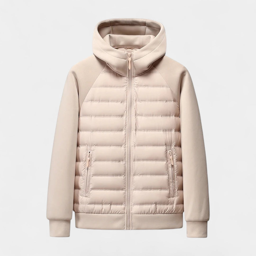 Maria Modehaus | Leichte Daunenjacke – Softshell-Pufferjacke mit Kapuze