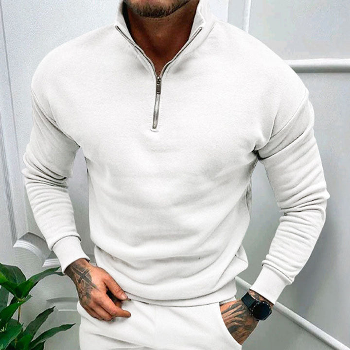 Zip-up men's sweater