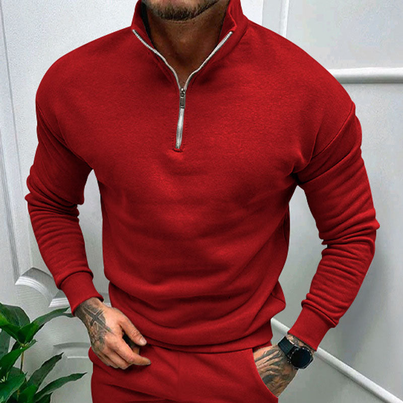 Zip-up men's sweater