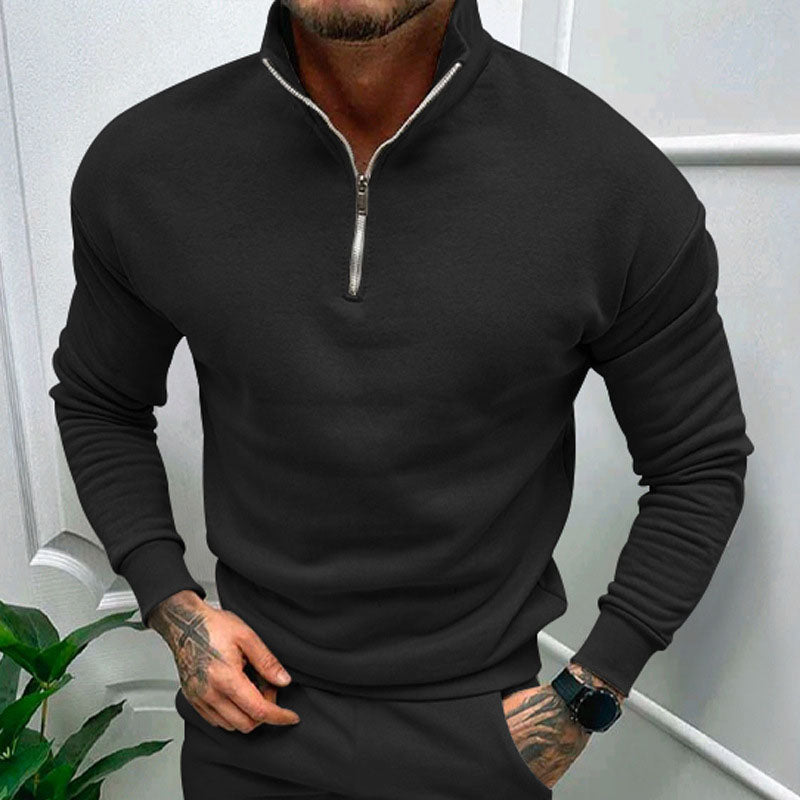 Zip-up men's sweater