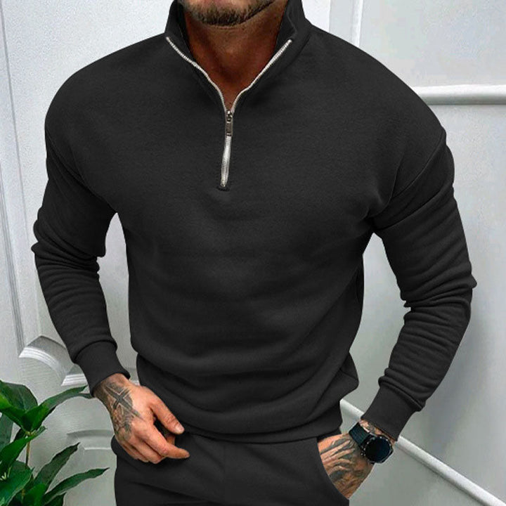 Zip-up men's sweater